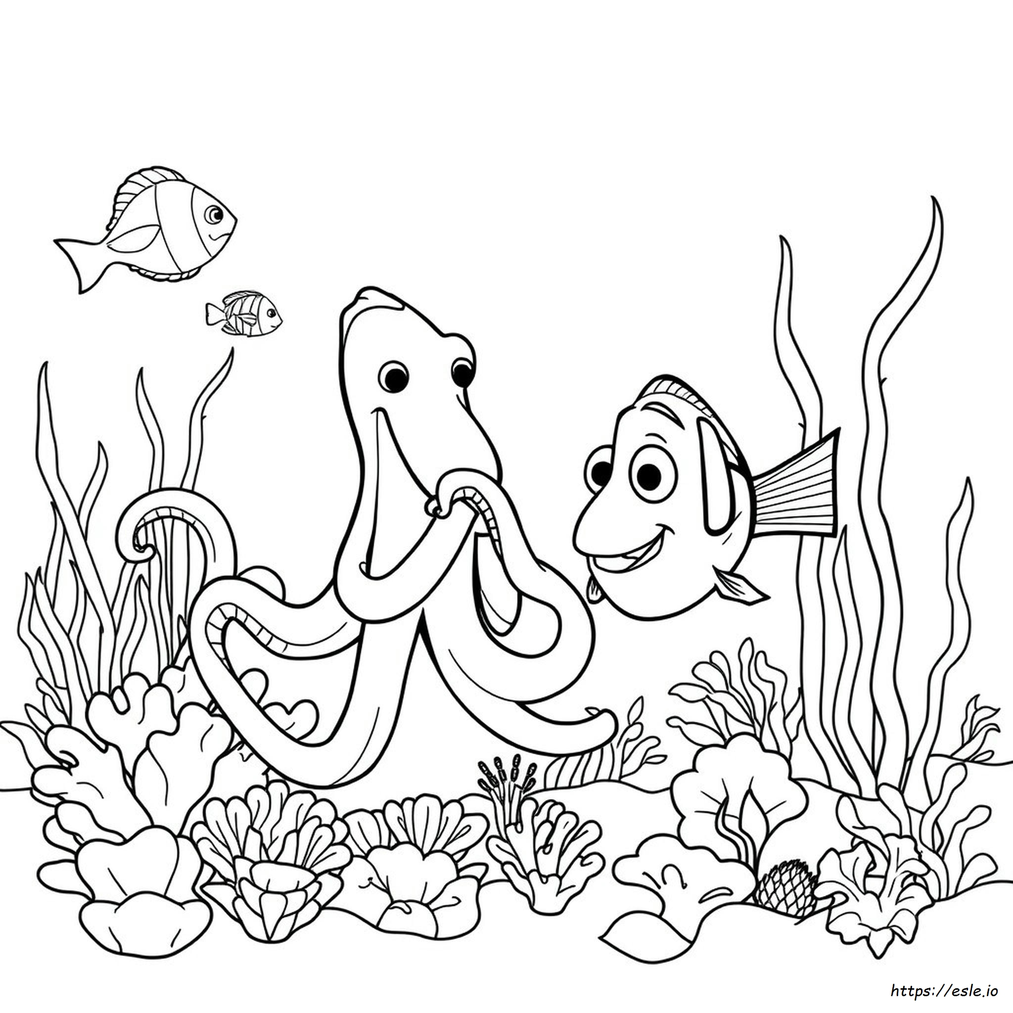 Hank Di Alla Ricerca Di Dory Da Colorare