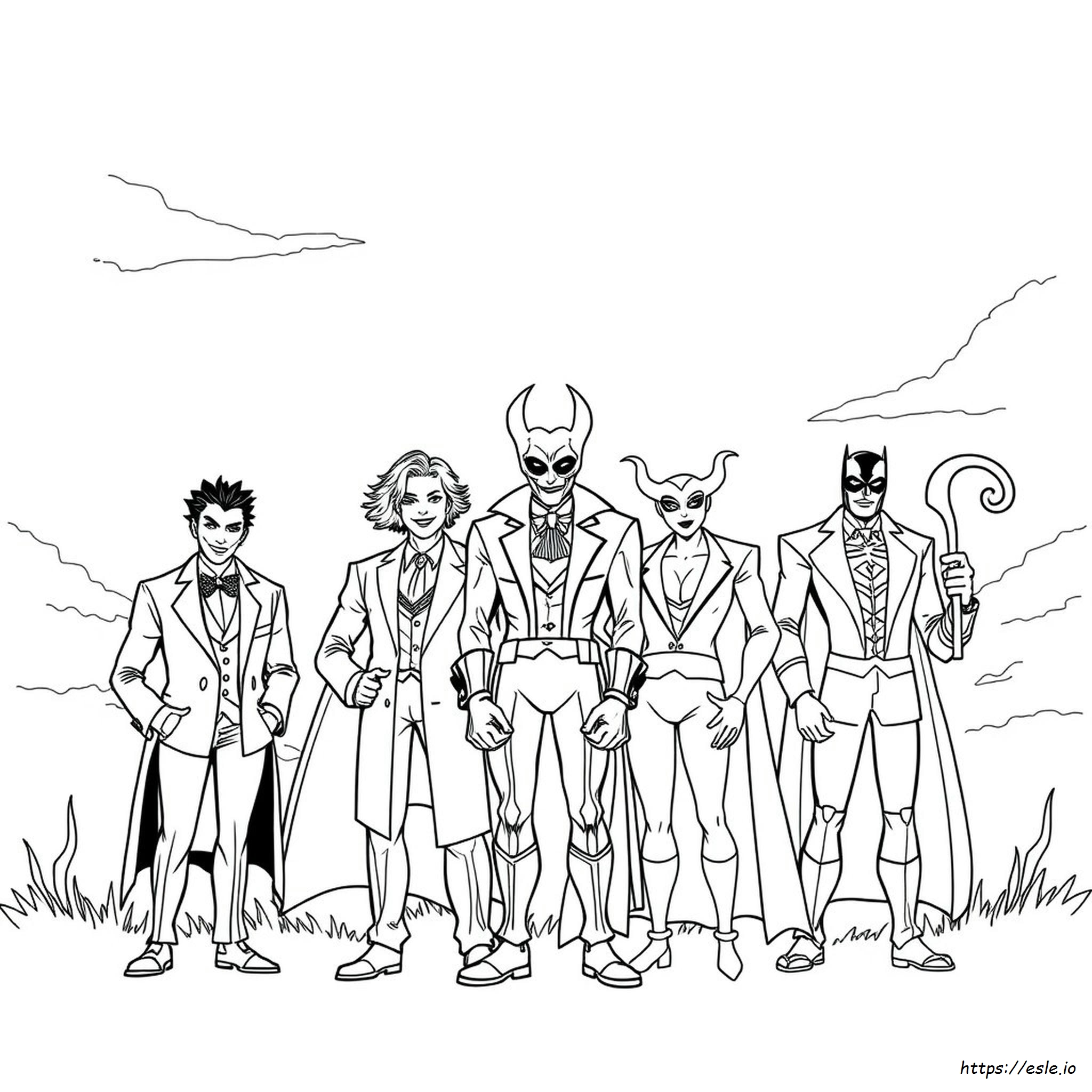 Dc Super Villains Coloring Pages