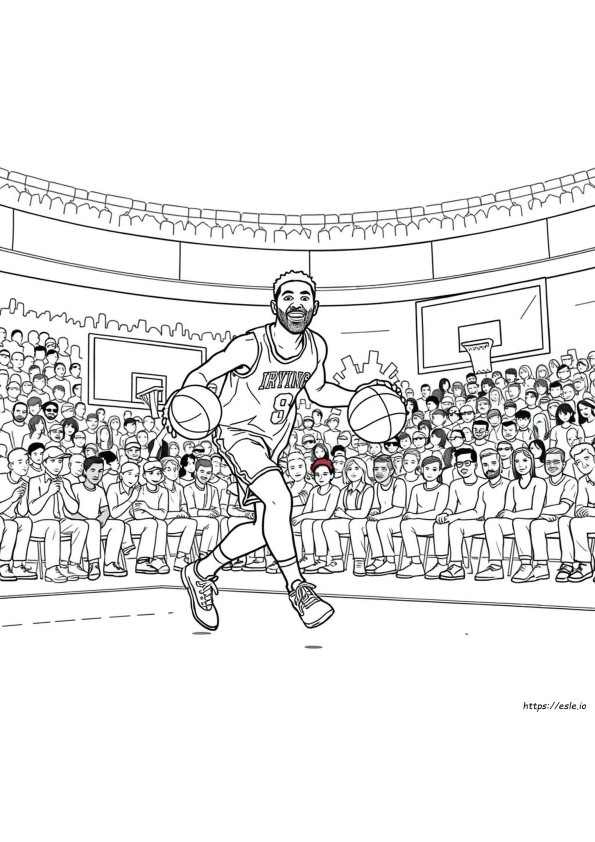 Kyrie Irving Gambar Mewarnai