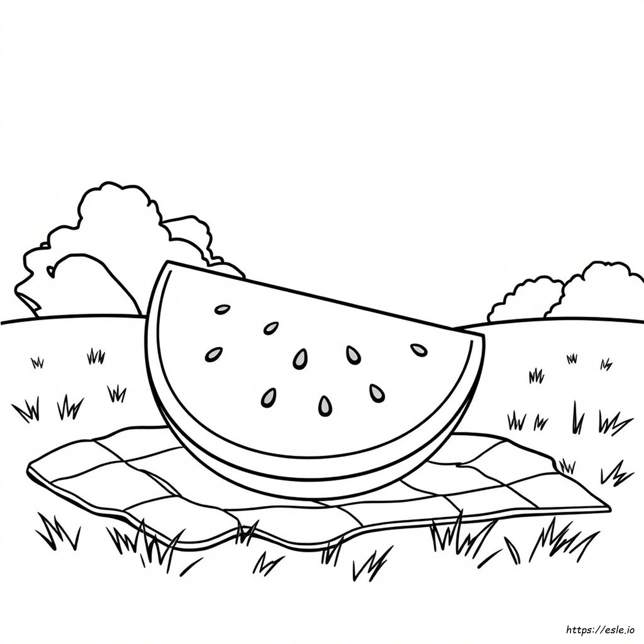 Watermelon Outline Images For Colouring