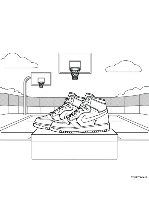 Desenhos De Tênis Jordan Para Colorir Grátis Para Imprimir
