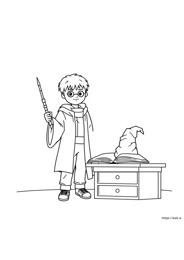 Printable Easy Harry Potter Colouring
