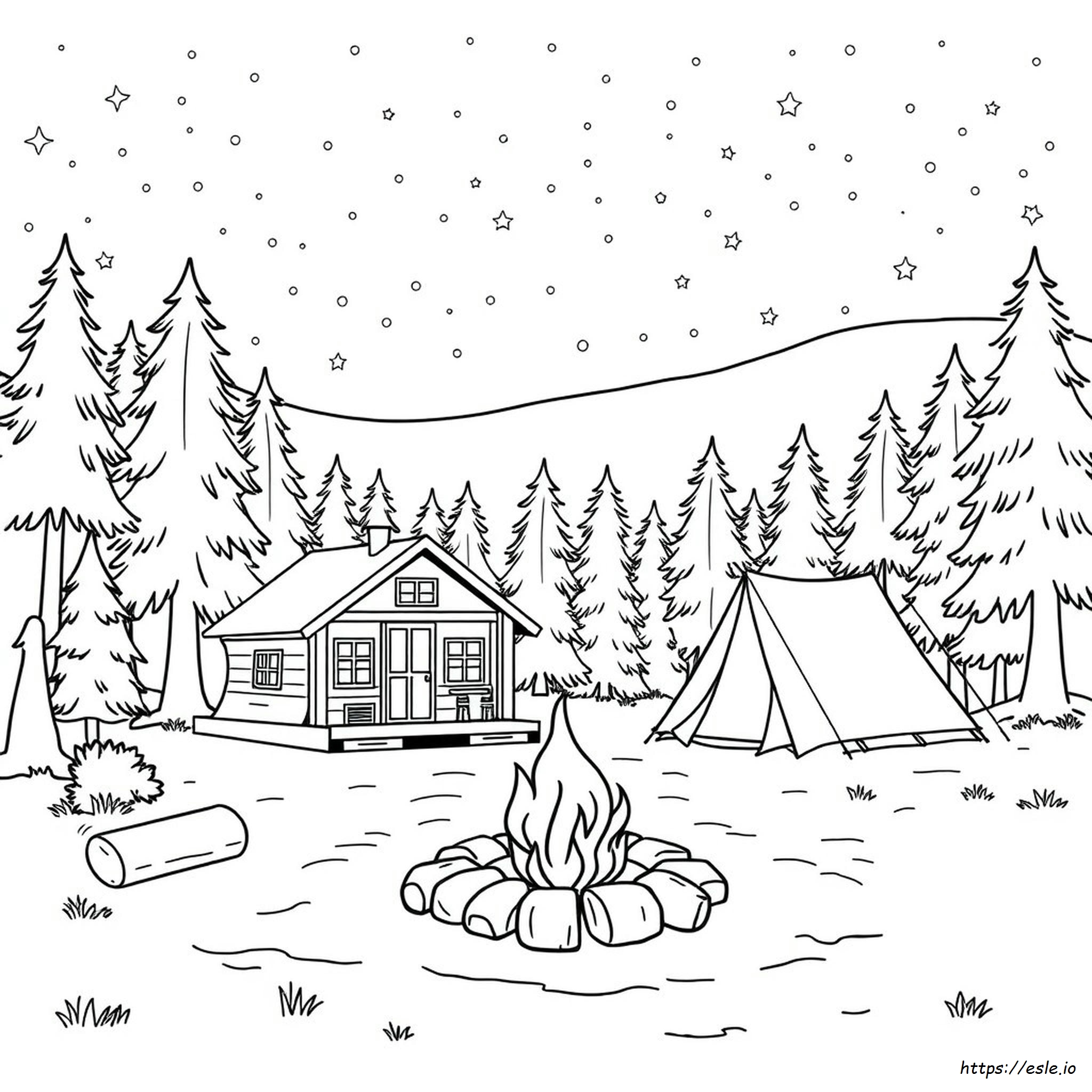 Coloring Pages Of Campers