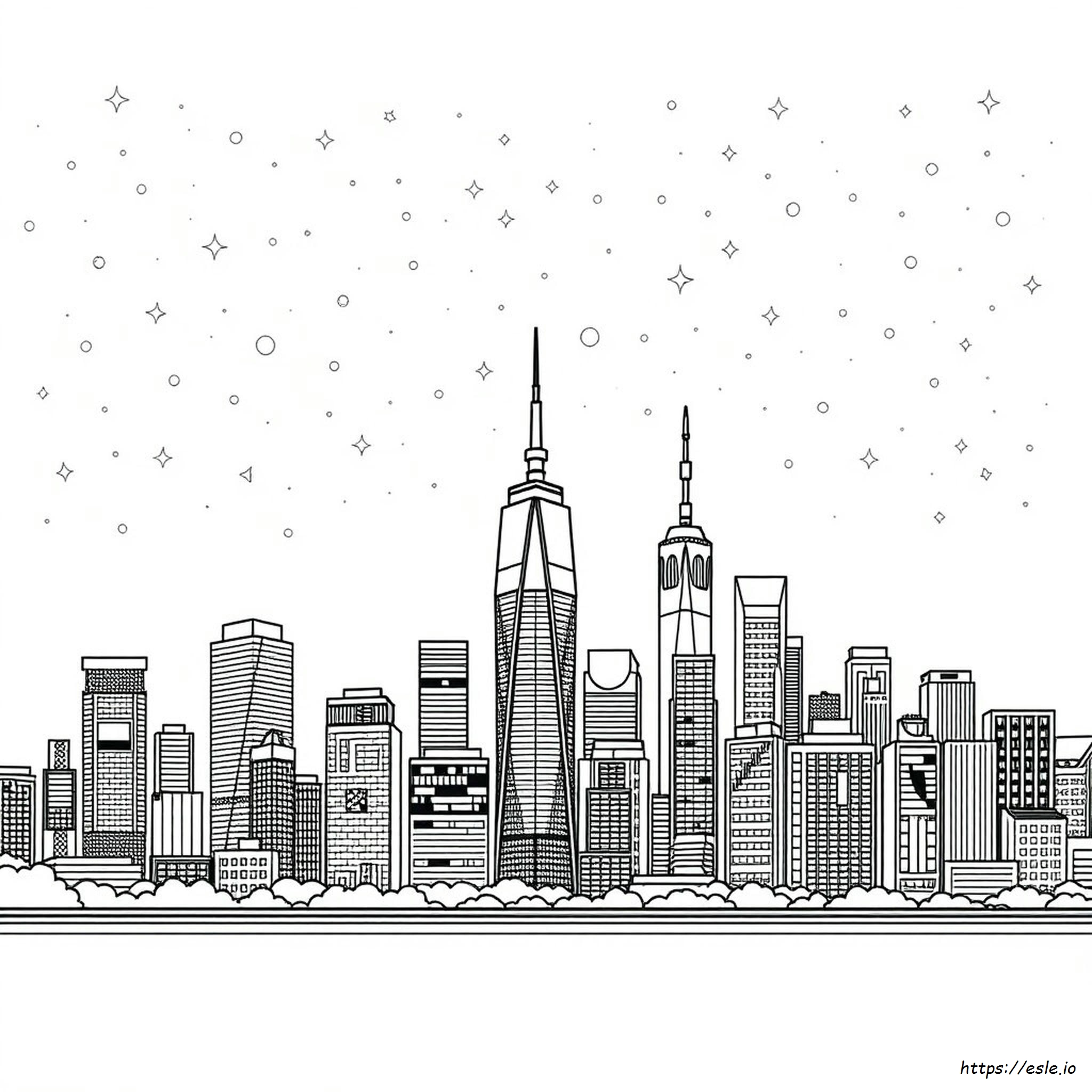 Skyline Da Colorare