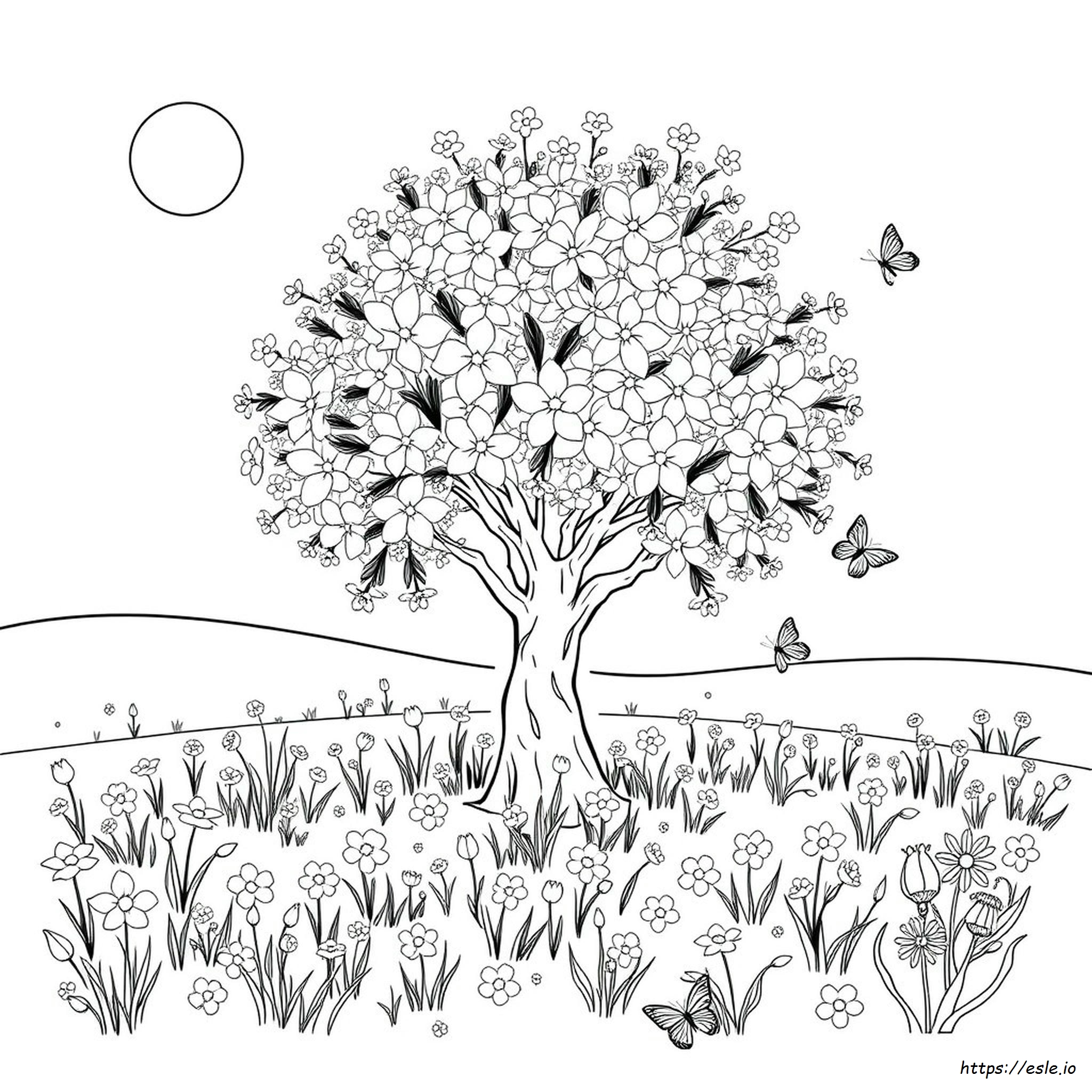 Dibujos Para Colorear De La Temporada De Primavera