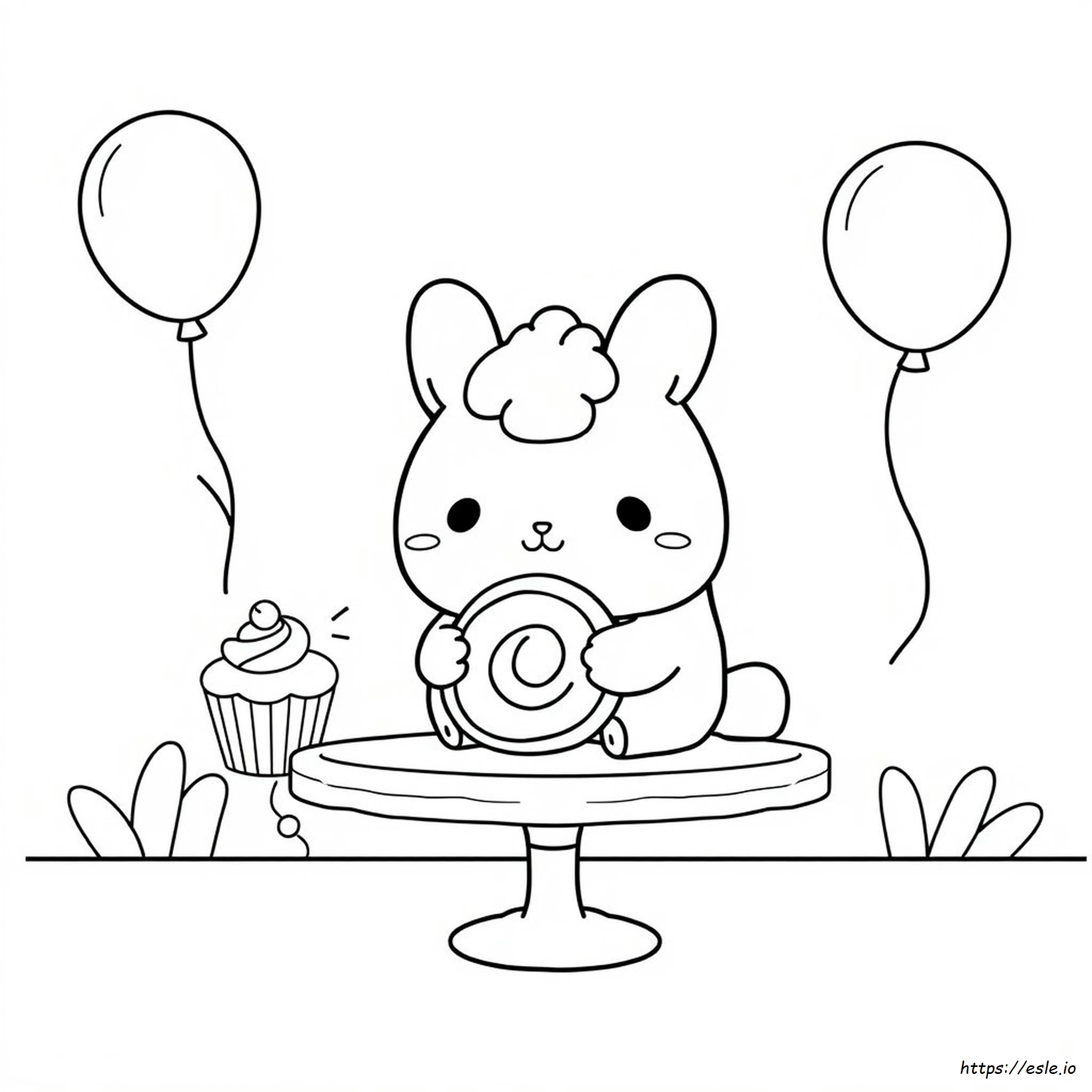 Cinnamon Roll Sanrio Colouring