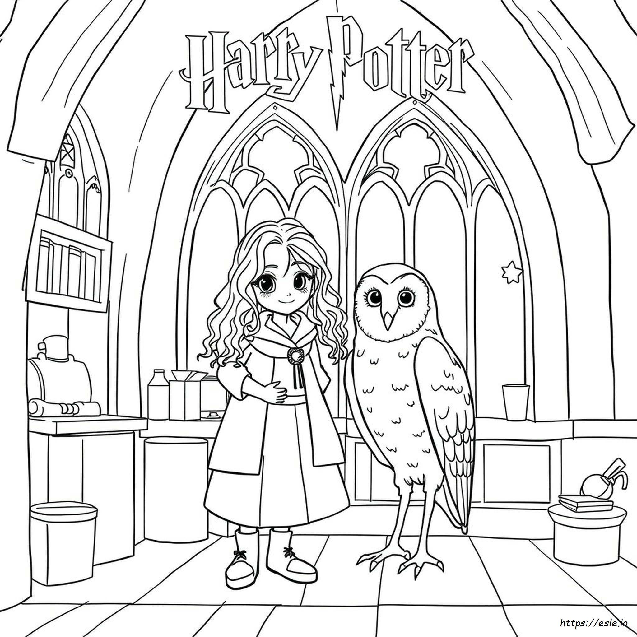 Hermione Realistis Harry Potter Halaman Mewarnai