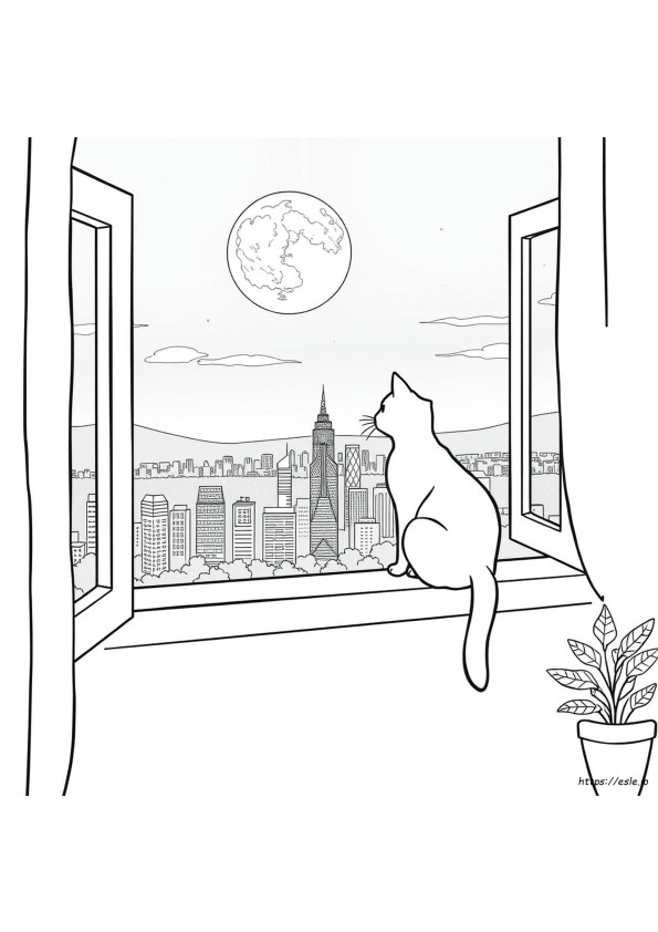 Gatos Para Colorir Para Adultos Para Imprimir