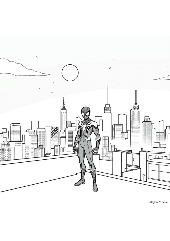 Miles Morales Nyomtatható Színező Oldalak