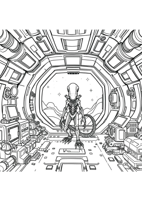 Kolorowanki Ksenomorf