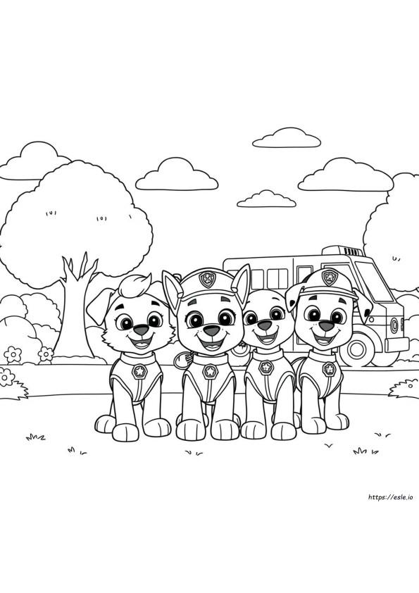 Paw Patrol Ausmalbilder Kostenlos