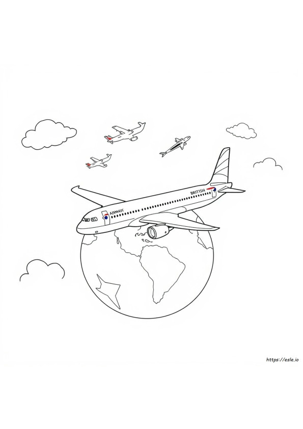 British Airways Colouring Pages