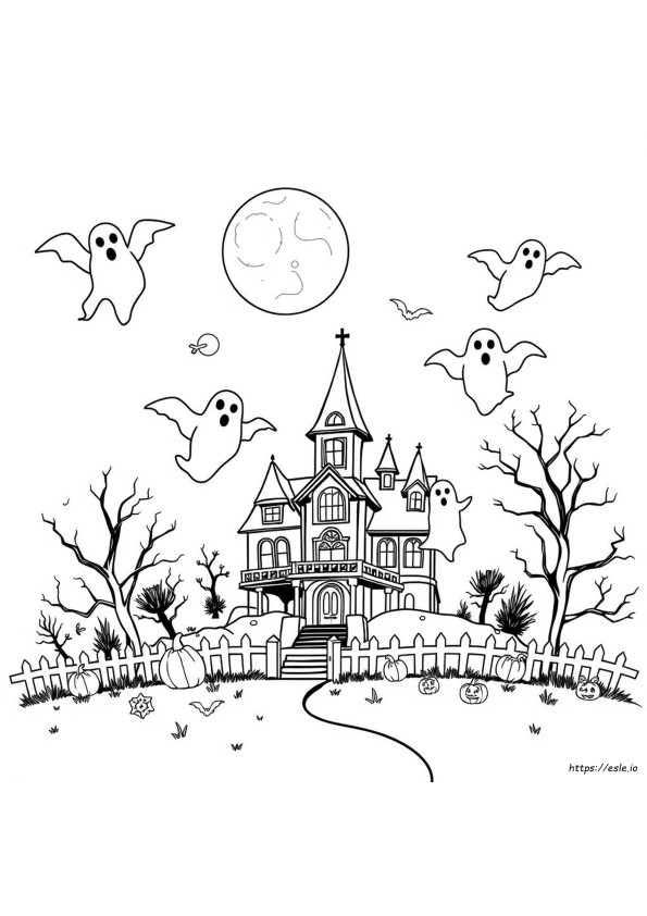 Darmowe Kolorowanki Do Druku Z Duchami Na Halloween