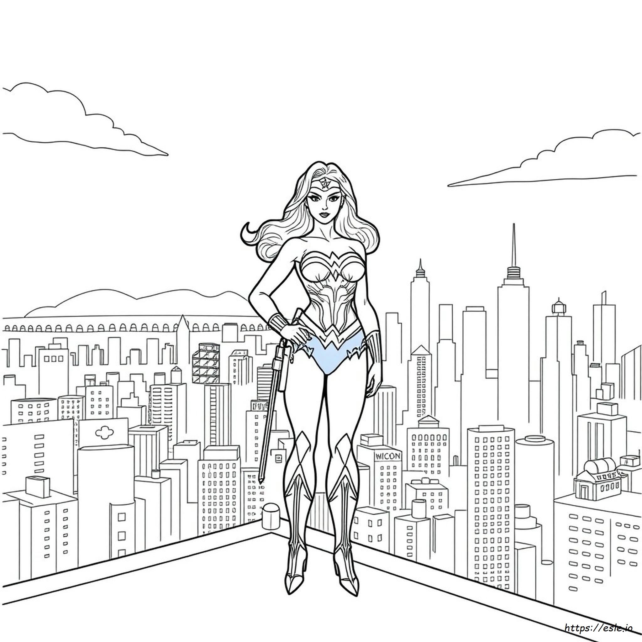 Wonder Woman Coloring Pages Free Pdf