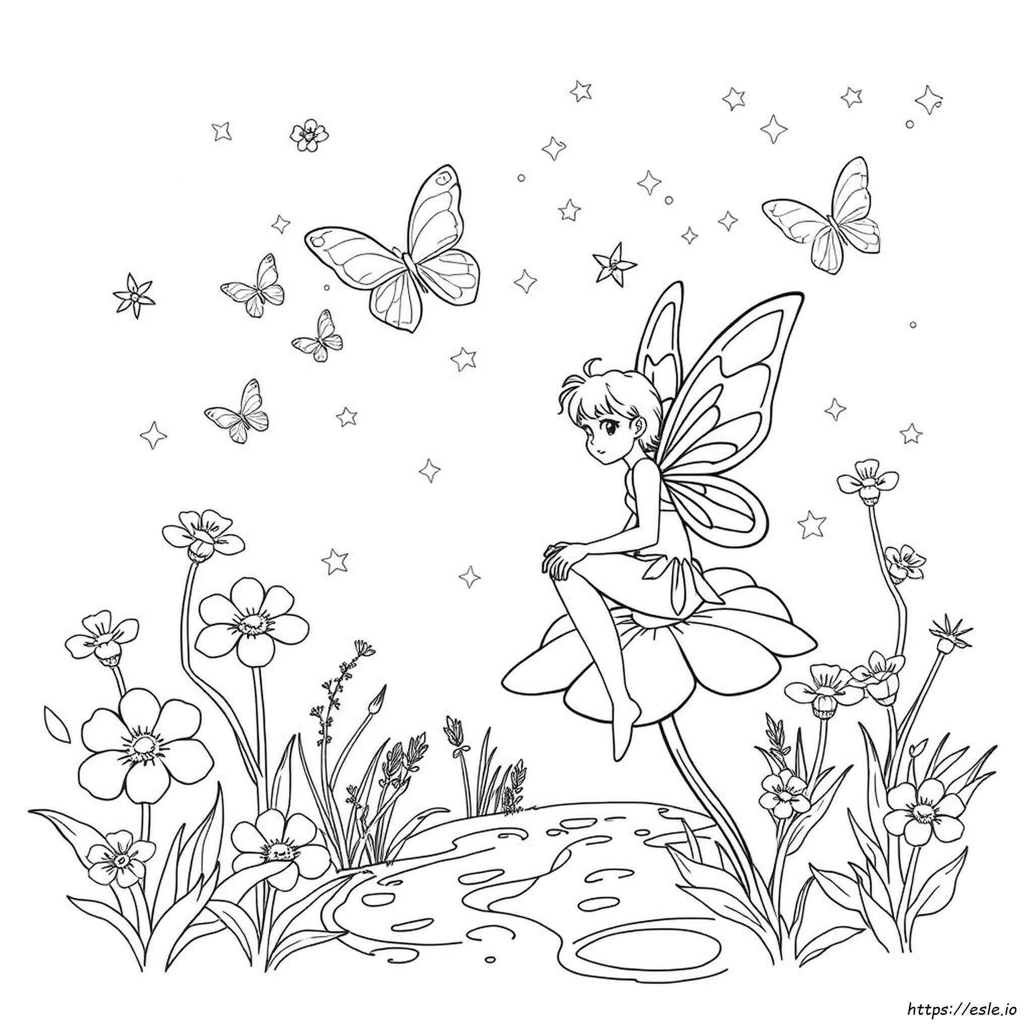 Detailed Fairy Coloring Pages For Adults