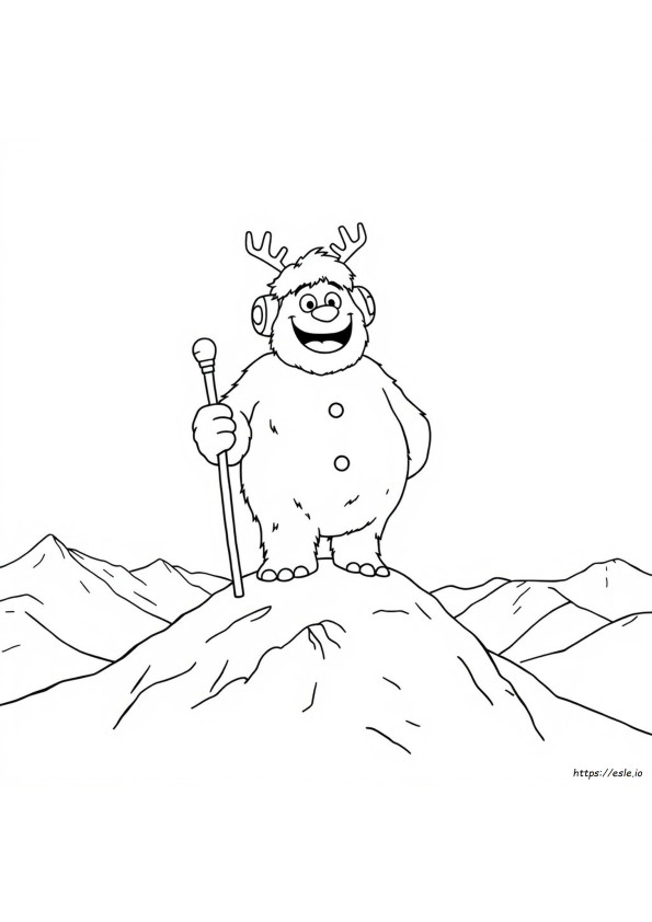 Abominable Uomo Delle Nevi Disegni Da Colorare