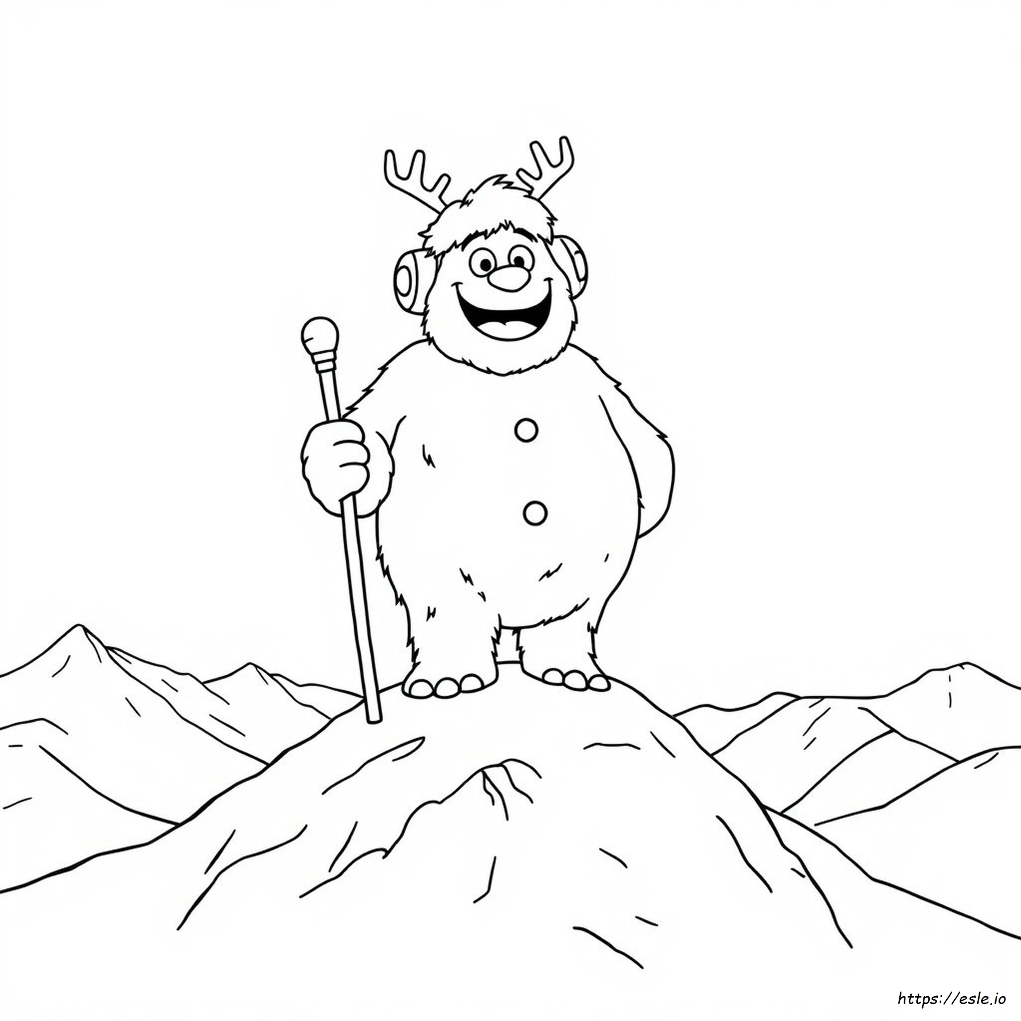 Yeti Para Colorear