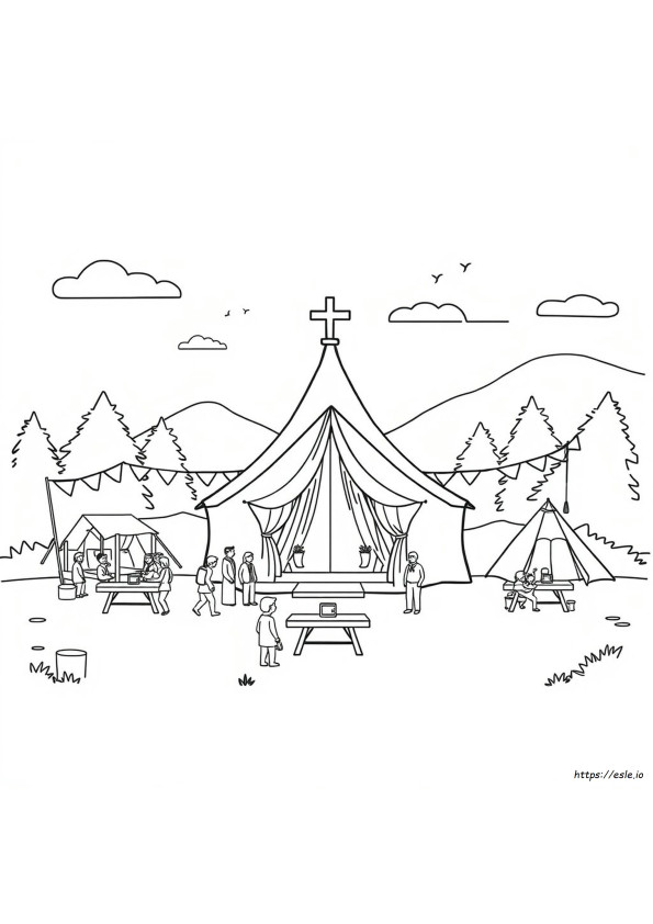 Activity Tabernacle Coloring Page