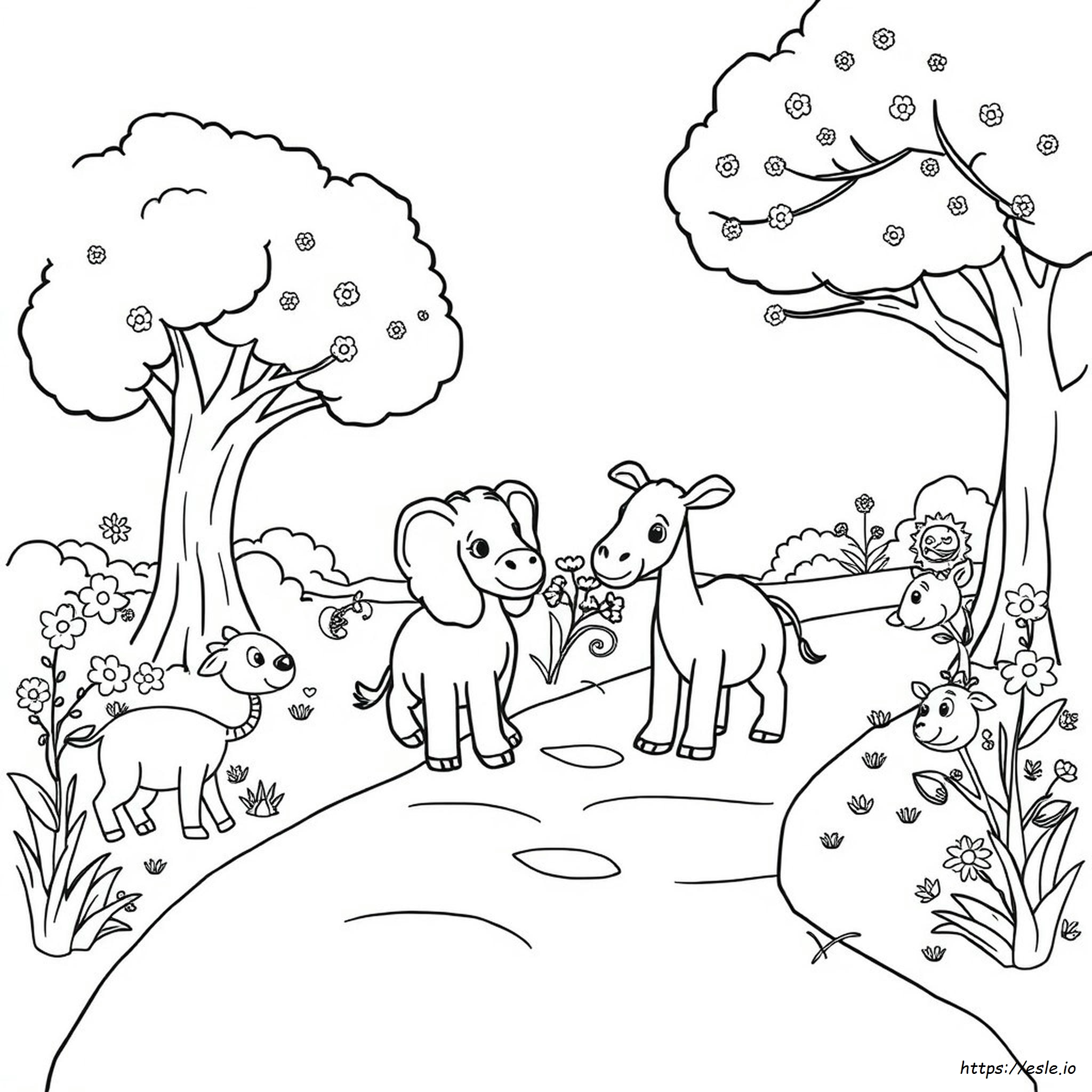 Zoo Coloring Pages For Preschoolers