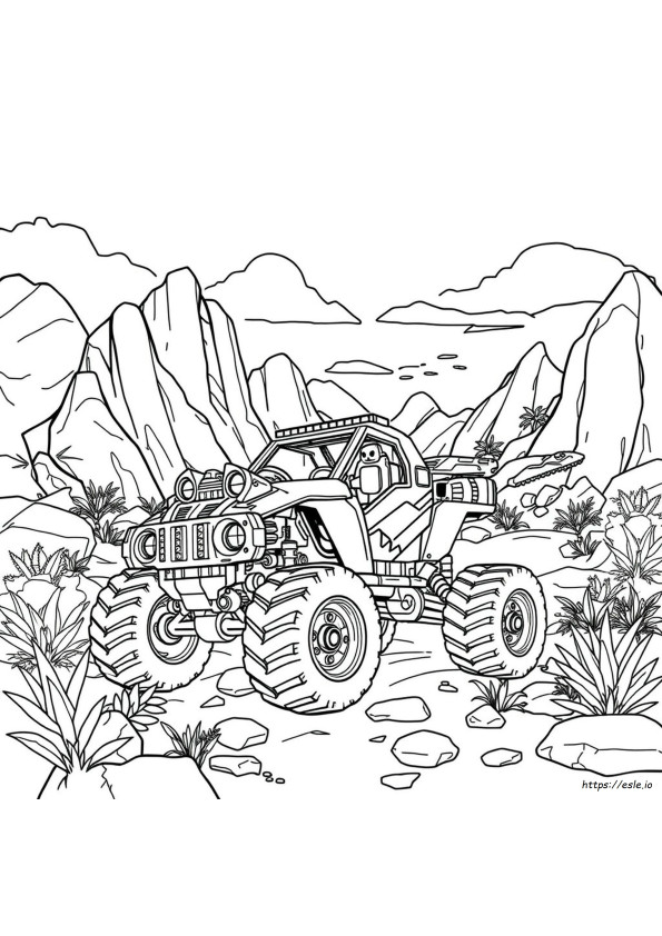 Dinotrux Colouring Pages
