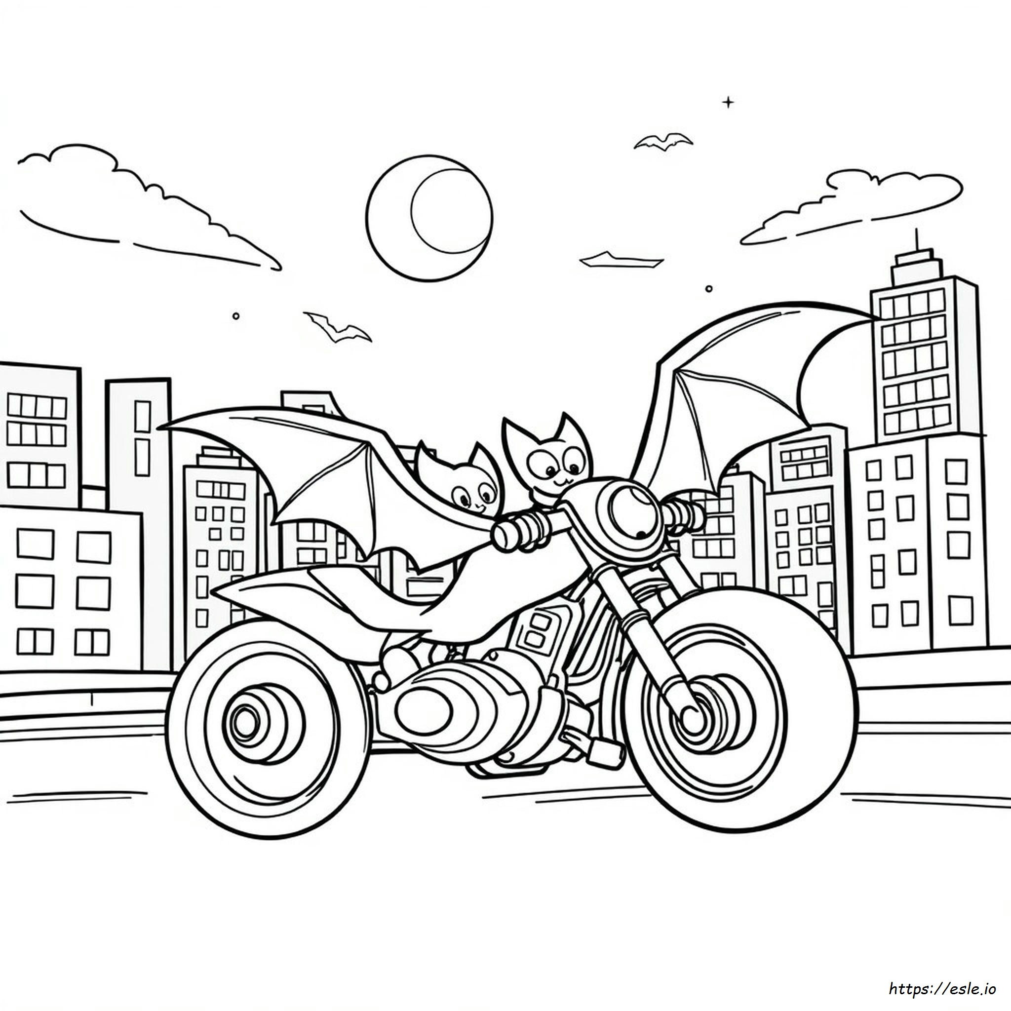 Batwheels Mewarnai Gambar