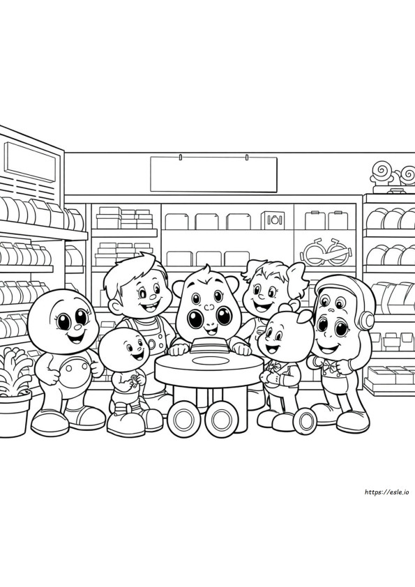 Fpe Characters Coloring Pages