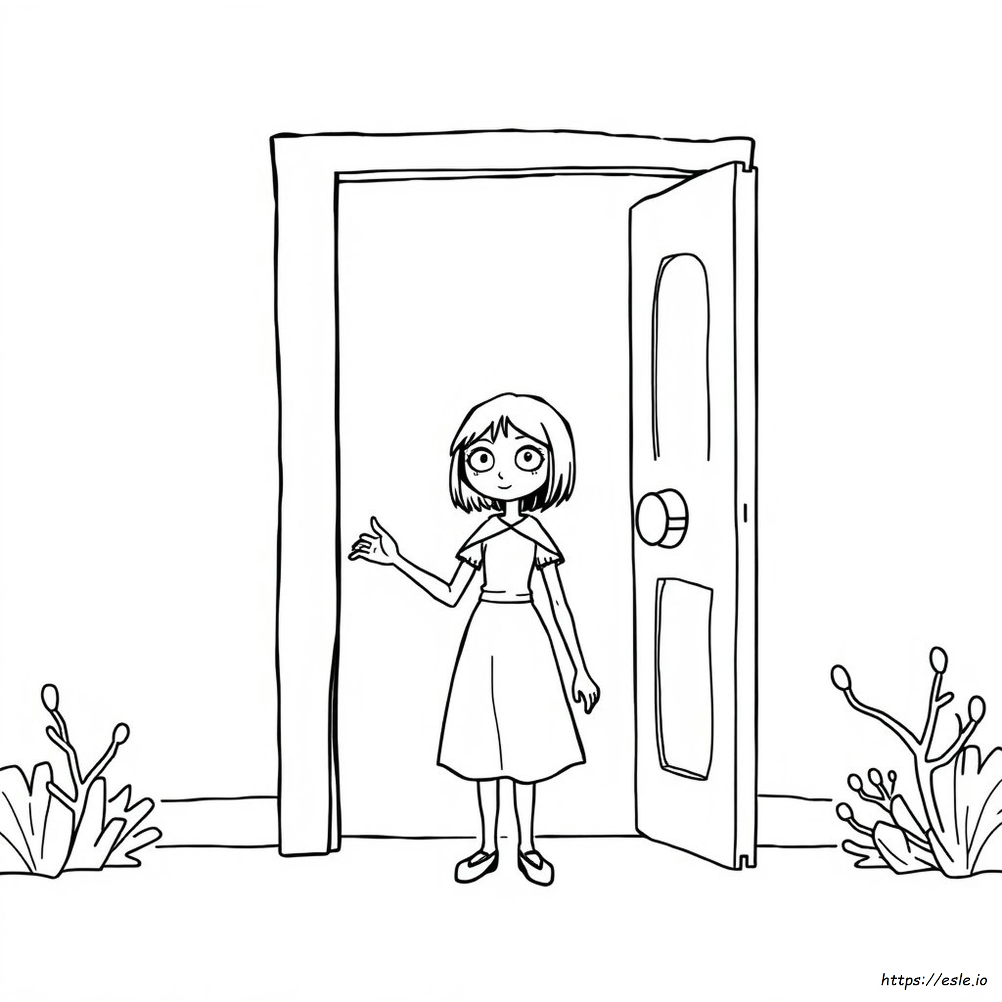 Coraline Doll Coloring Pages