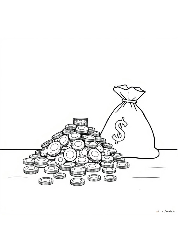 Money Coloring Sheets