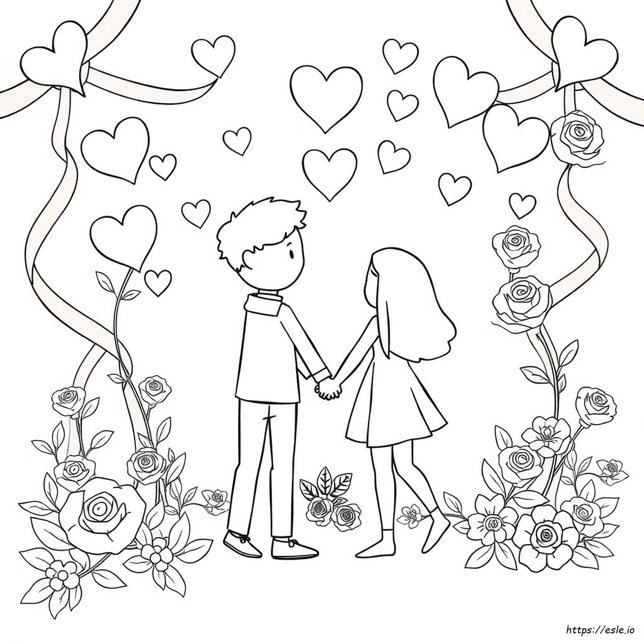 Pagine Di San Valentino Da Colorare