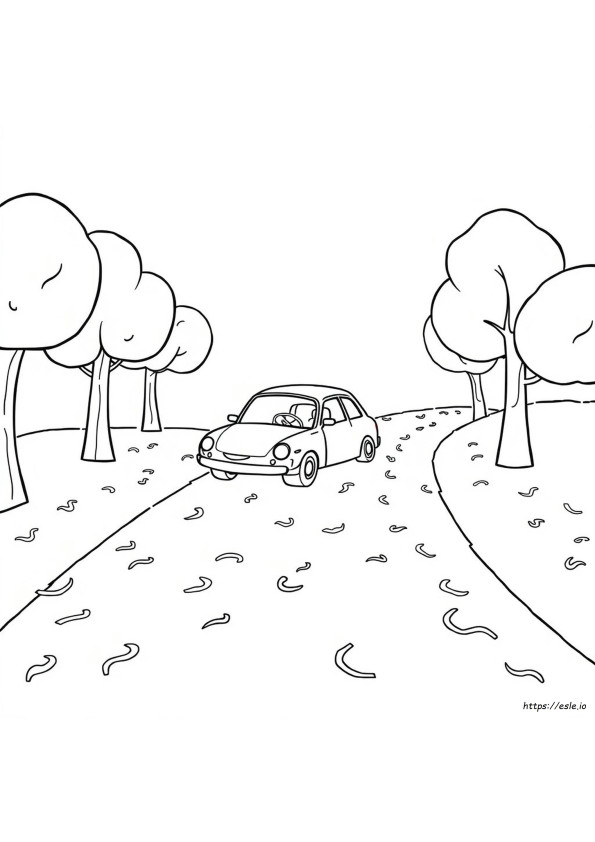 Big Red Car Wiggles Colouring Pages