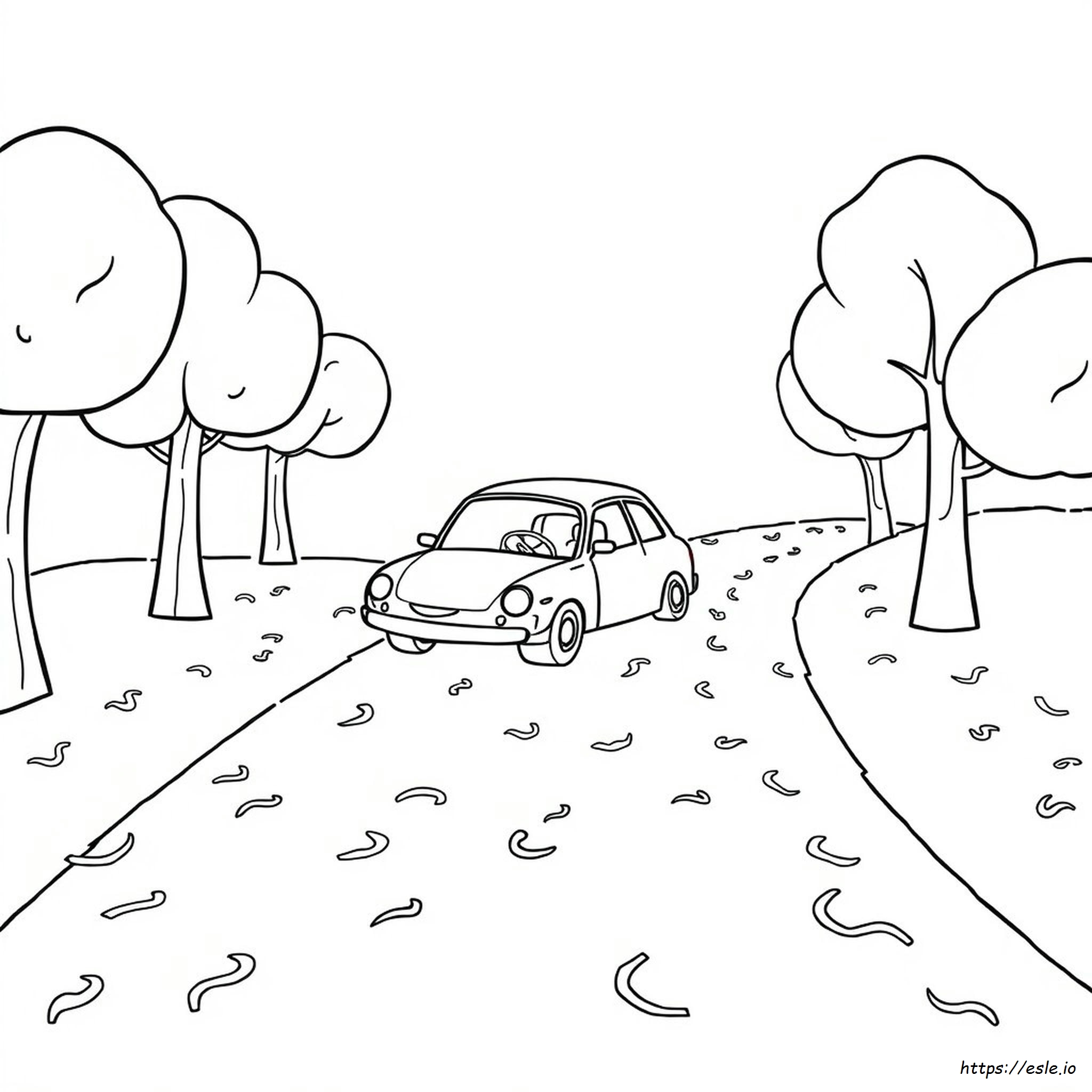 Big Red Car Wiggles Colouring Pages