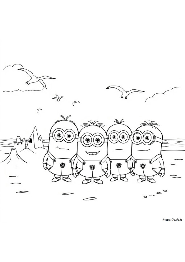 Mega Minions Para Colorear