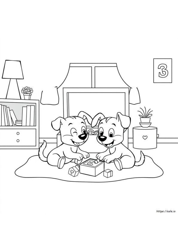 Bluey E Bingo Da Colorare Gratis