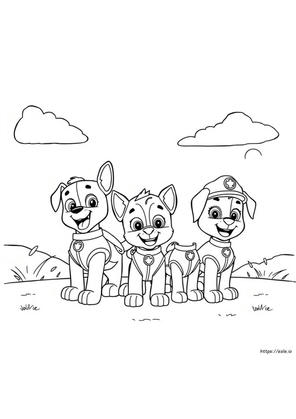Welpen-Patrouille Malvorlagen