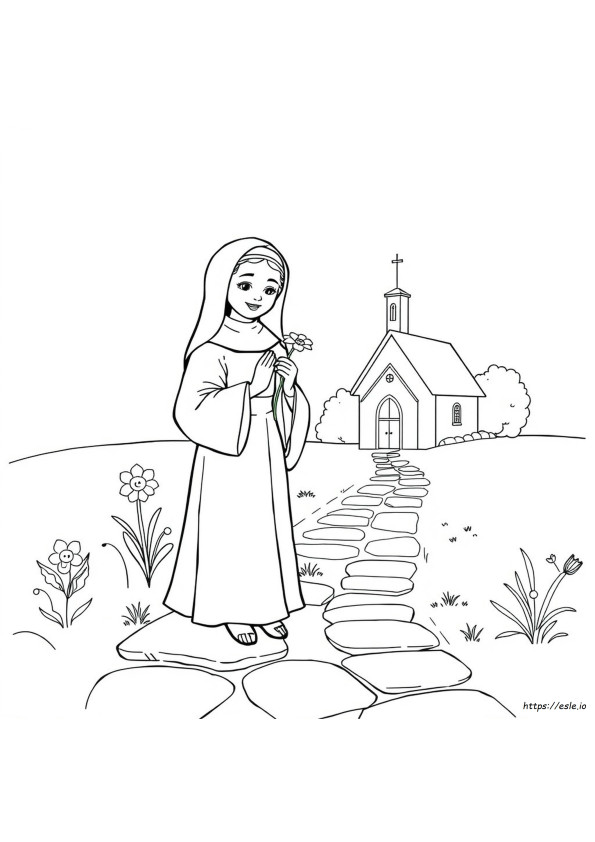 Sfânta Tereza De Lisieux De Colorat