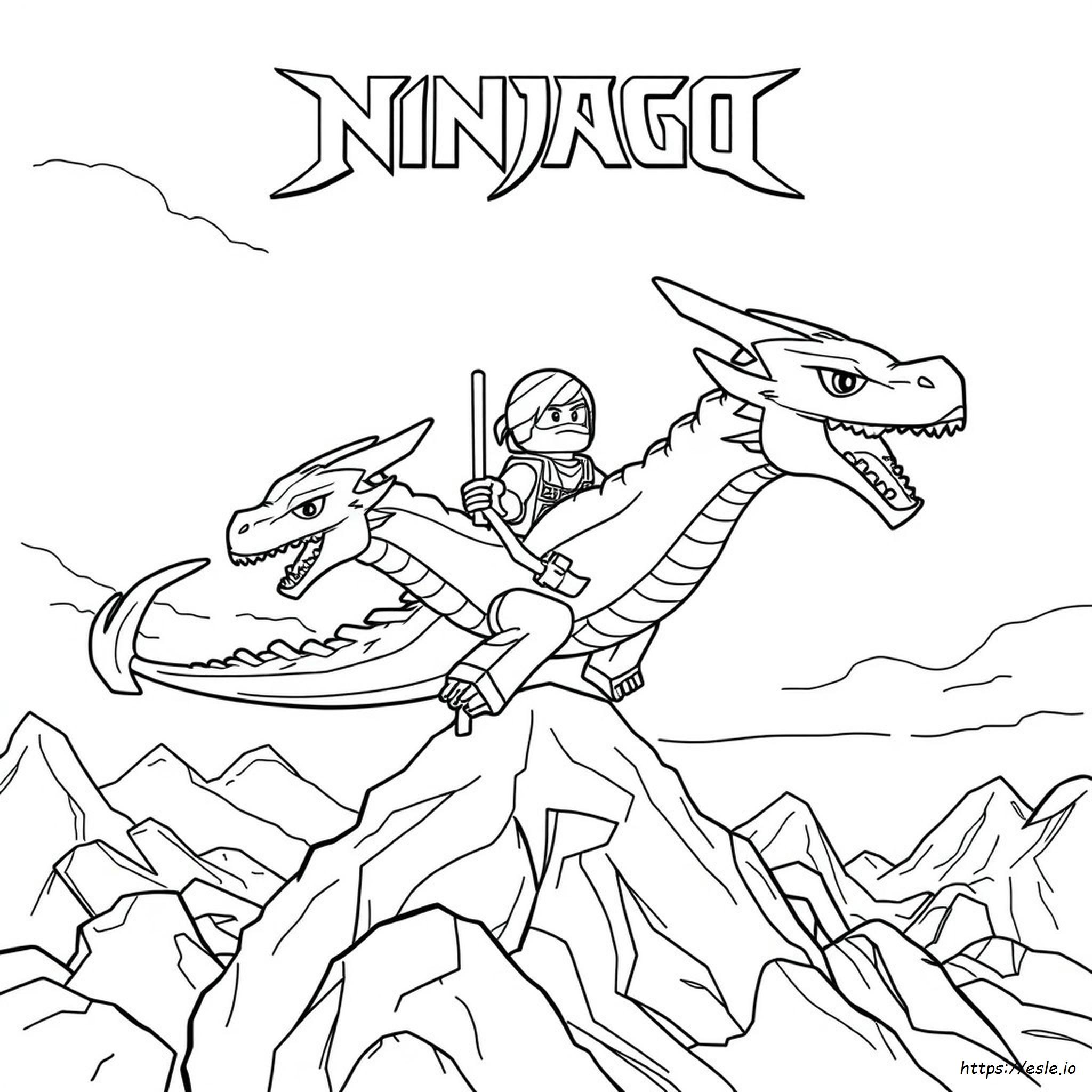 Kolorowanki Ninjago Ultra Smok