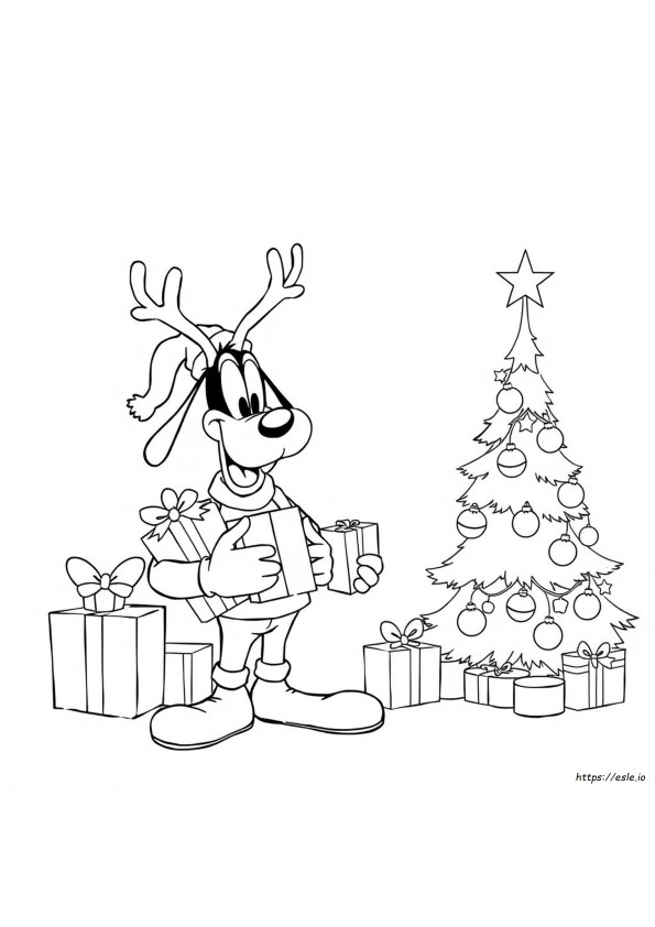 Goofy Weihnachten Ausmalbilder