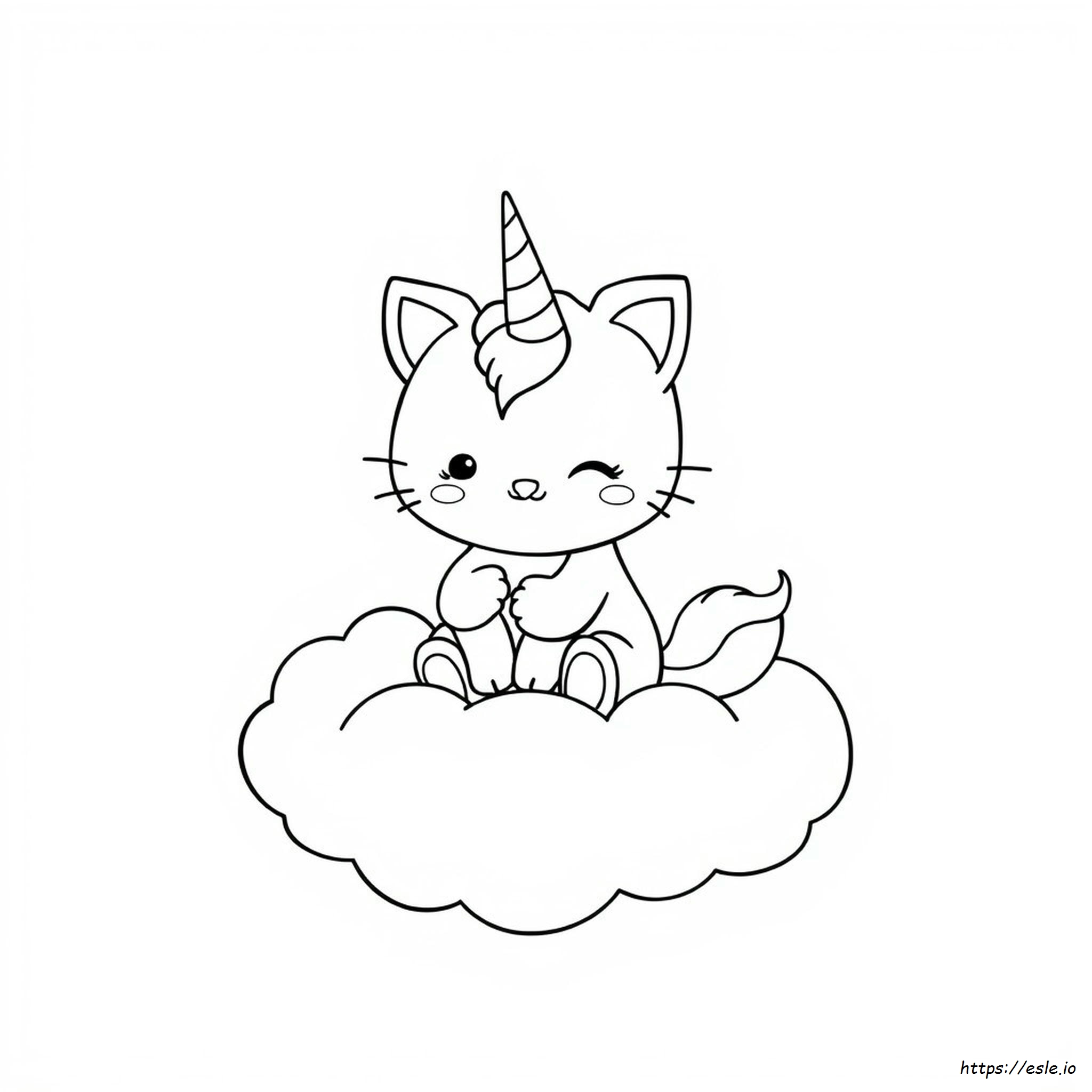 Uni Kitty Coloring Pages
