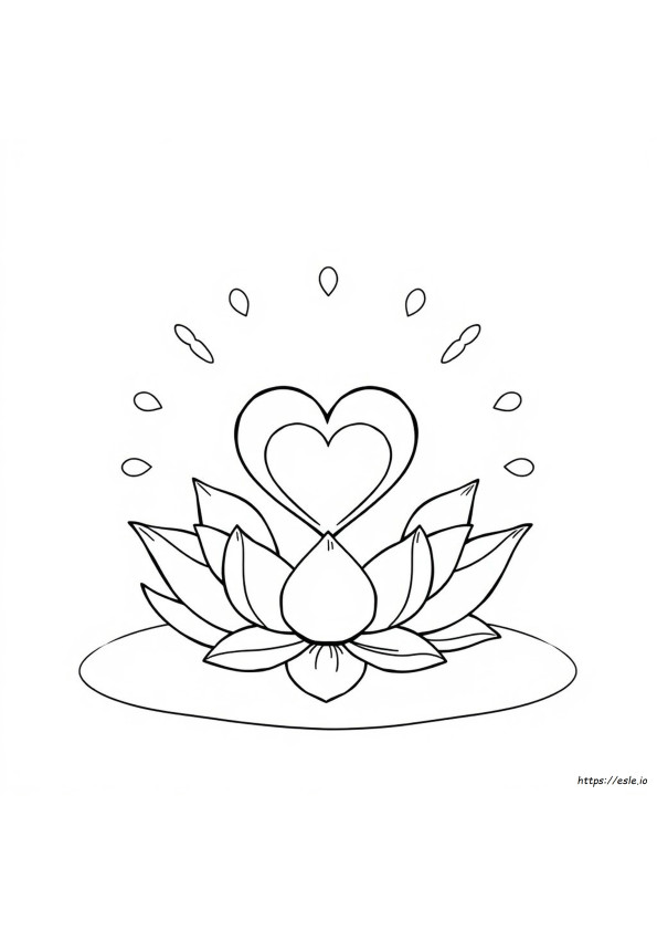 Hart Mindfulness Kleurplaat