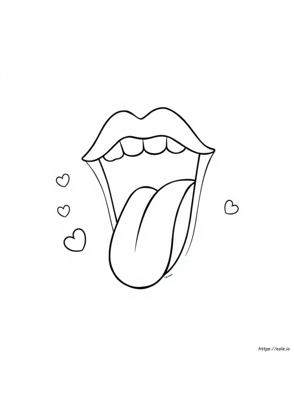 Tounge Coloring Page