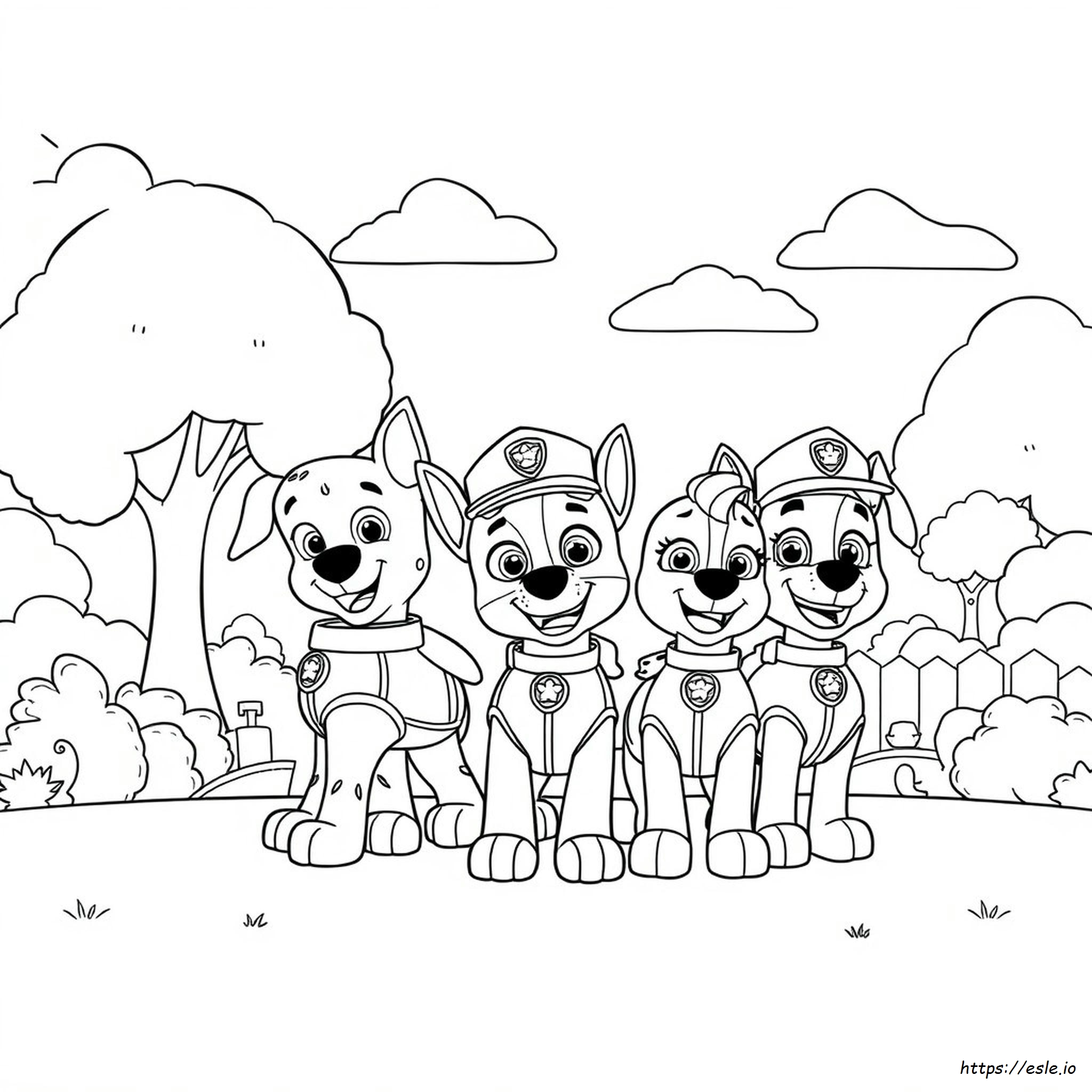 Paw Patrol Súper Páginas Para Colorear