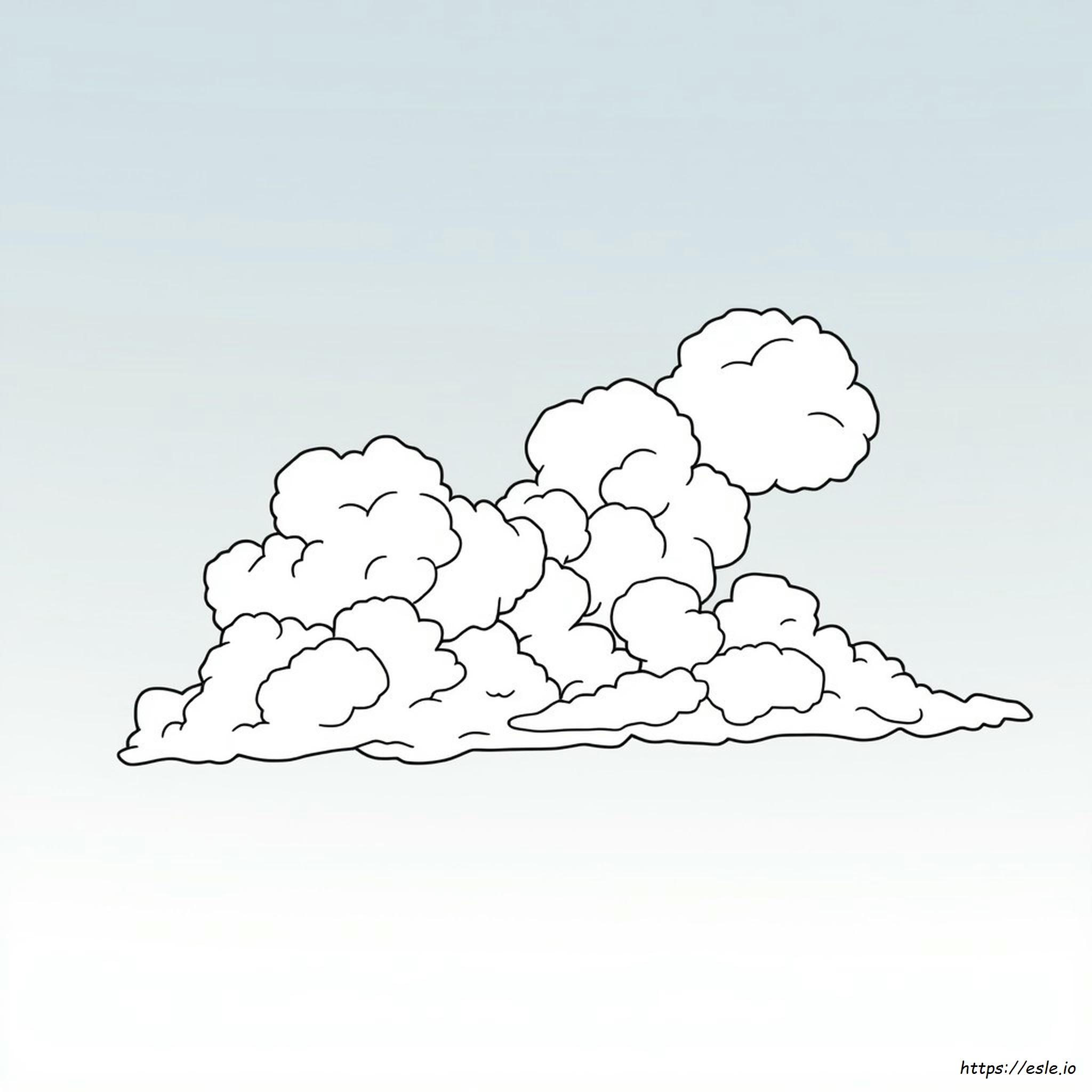 Dibujo De Cielo Para Colorear