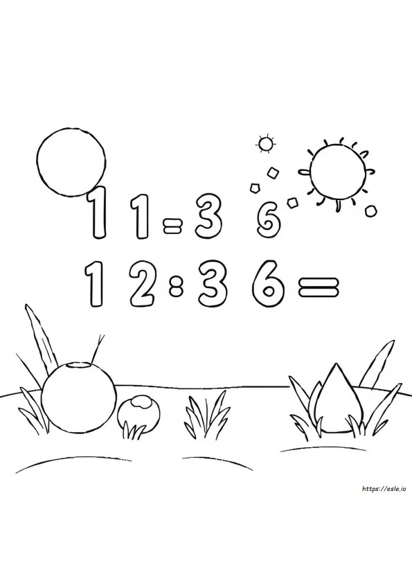 Printable Maths Colouring Sheets