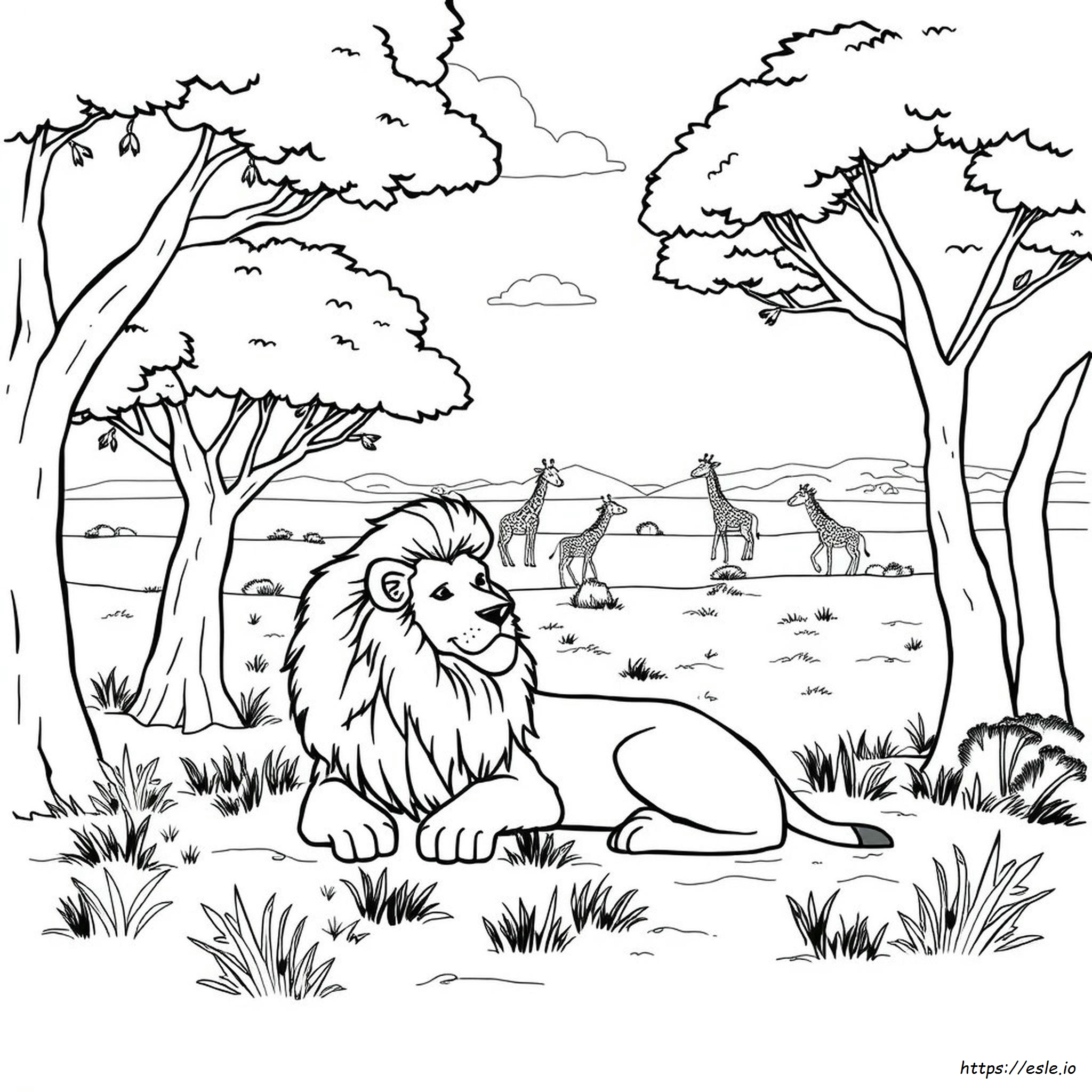 Printable Animal Habitat Coloring Pages