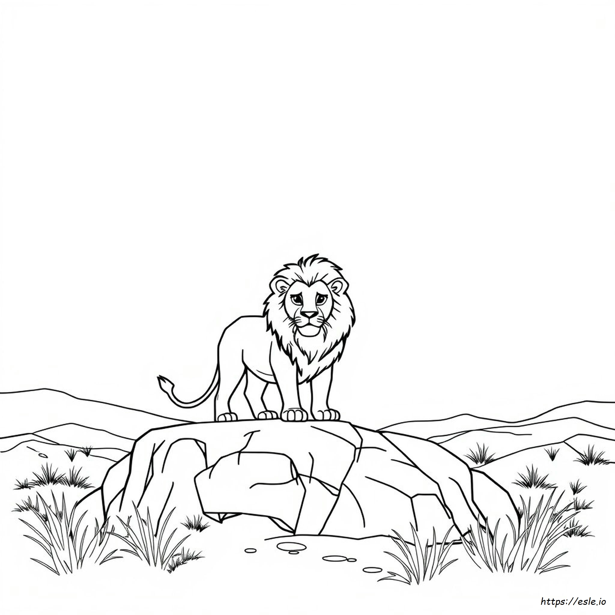 Colouring Of Lion