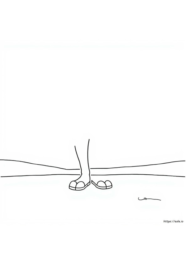 Leg Coloring Picture