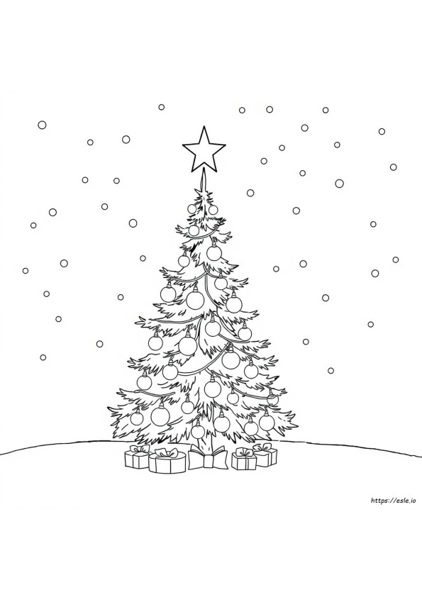 Christmas Lights Colouring Pages