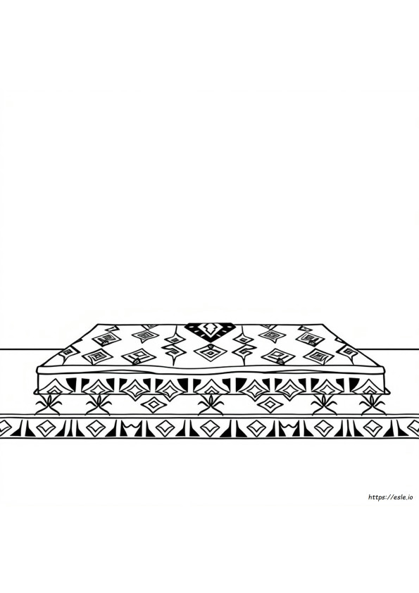 Kente-Stoff Malvorlage