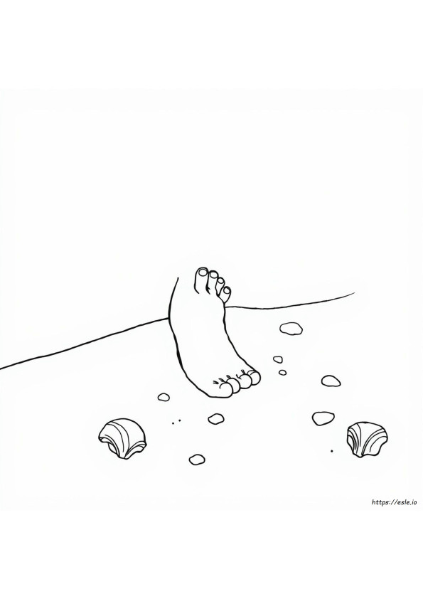 Coloring Page Of A Foot