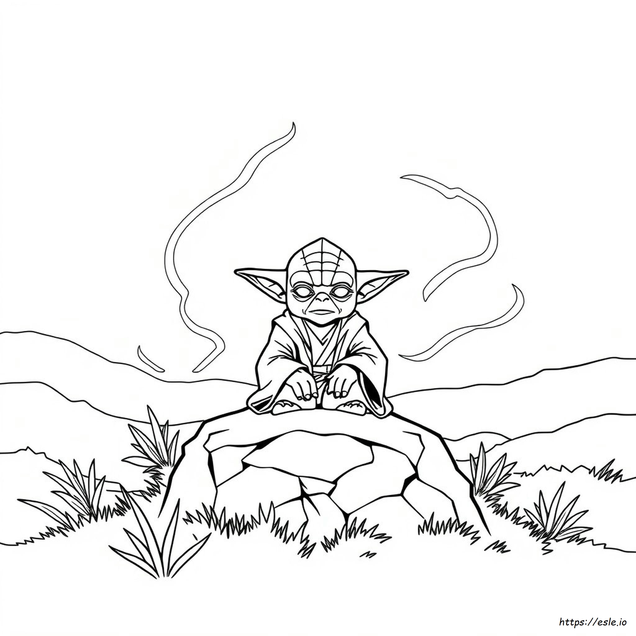 Yoda Para Colorir